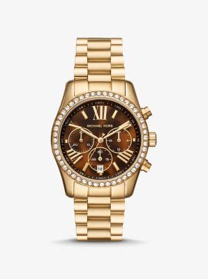 michael kors mk 8868|lexington pavé gold tone watch.